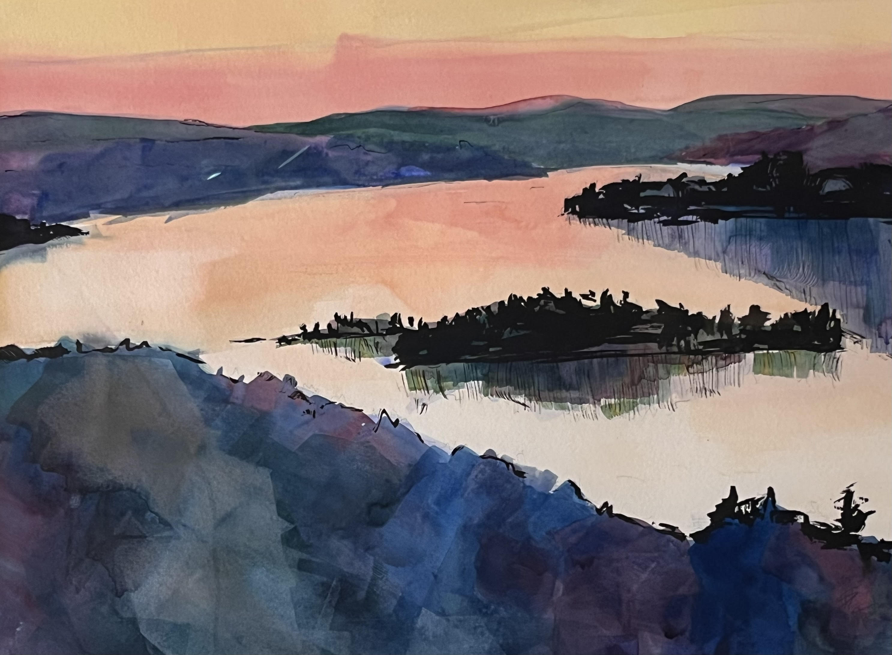 Ariel View of the Island, Adirondacks
