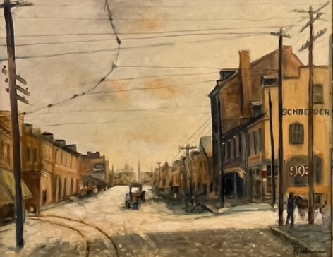 St. Louis Street Scene in Winter